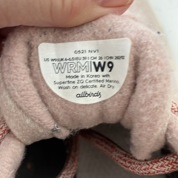 Allbirds Wool Runners Pink Sneakers Women’s 9 - Picture 9 of 11